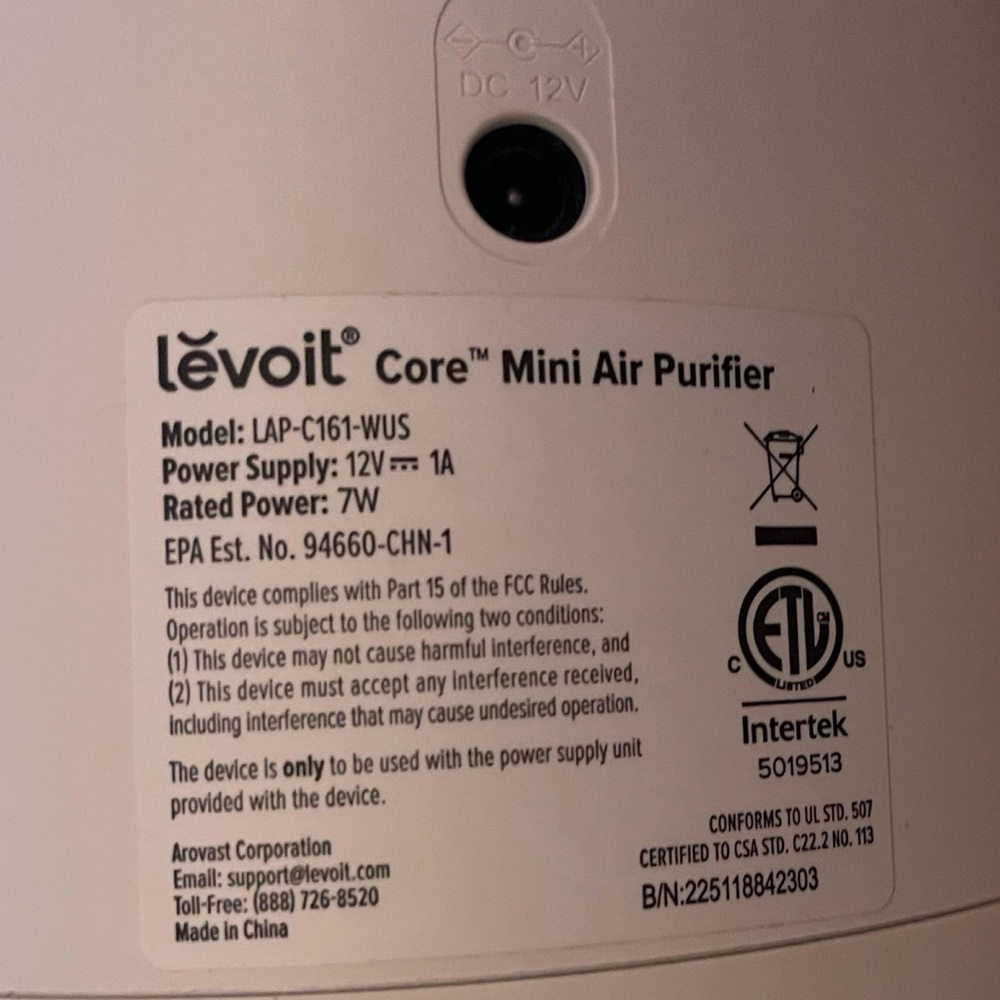 Levoit® Core™ Mini Air Purifier - Picture 2 of 2
